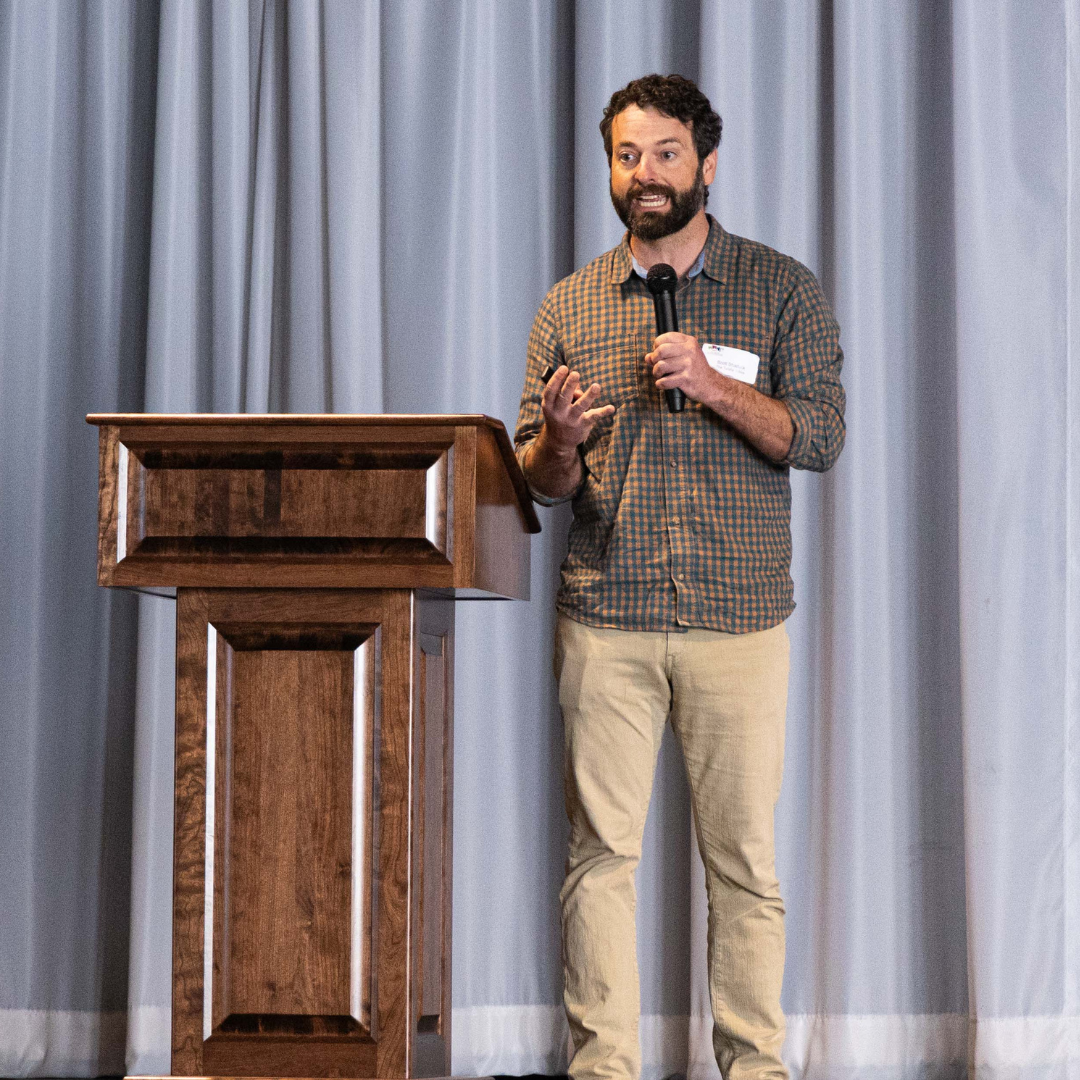 Brett Shattuck of the Tulalip Tribes speaks at Marysville Business Summit, 2023 