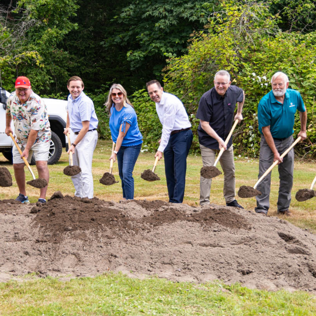 Mayor and Council groundbreaking for Mother Nature's Window park reopening