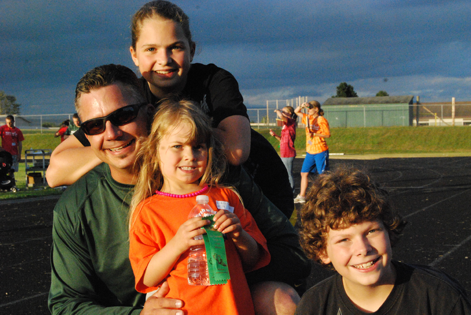 Family at All-Comers Track Meet